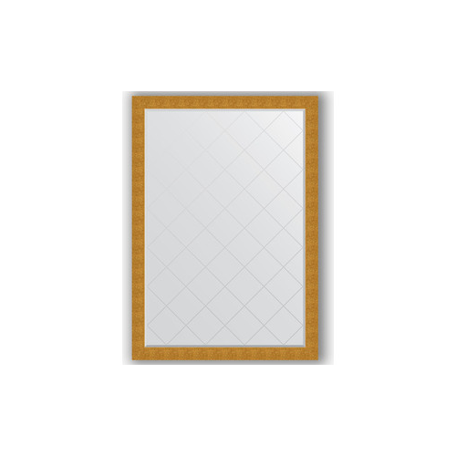 Зеркало с гравировкой поворотное Evoform Exclusive-G 131x186 см, в багетной раме - чеканка золотая 90 мм (BY 4495)