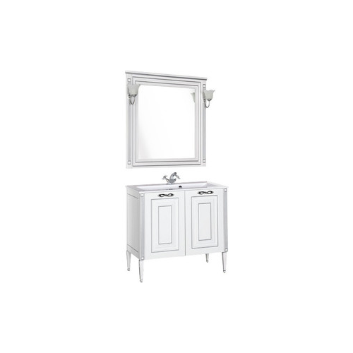 Мебель для ванной Aquanet Паола 90 белый/серебро
