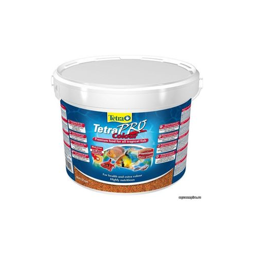 Корм Tetra TetraPro Colour Crisps Premium Food for All Tropical Fish чипсы усиление окраски для всех видов тропических рыб 10л (140516)