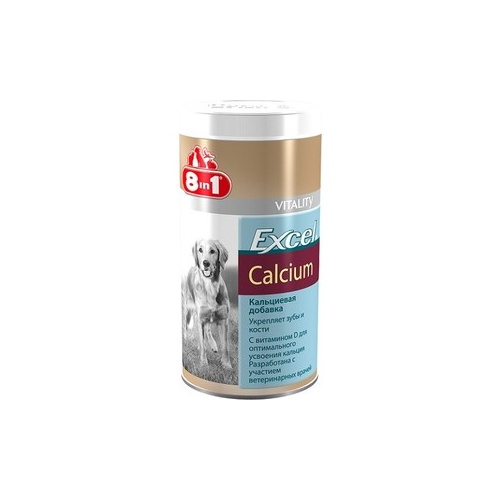 Добавка к пище 8in1 Excel Calcium кальций укрепление зубов и костей для собак 470таб