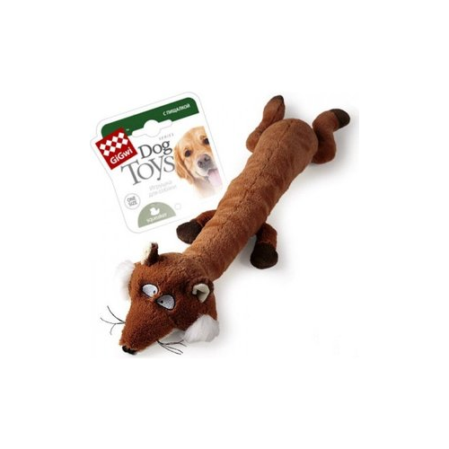 Игрушка GiGwi Dog Toys Squeaker лиса с большой пищалкой для собак (75231)