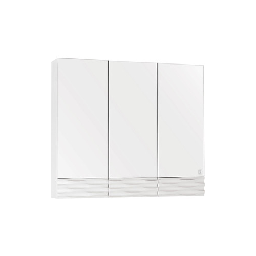 Зеркальный шкаф Style line Ассоль 80 техно платина (4650134470536)