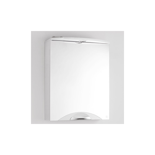 Зеркальный шкаф Style line Жасмин-2 Люкс 55 с подсветкой, белый (4650134470642)