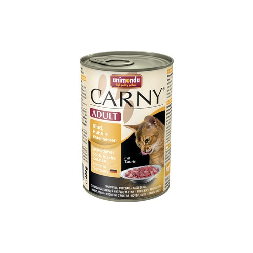 Консервы Animonda CARNY Adult с говядиной, курицей и уткой для кошек 400г (83722)