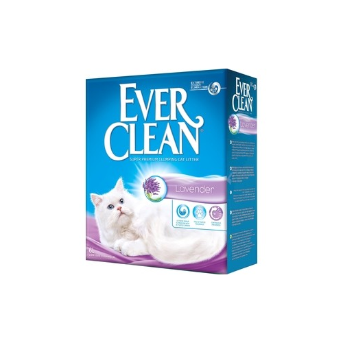 Наполнитель Ever Clean Lavender с ароматом лаванда комкующийся с ароматизатором для кошек 6л