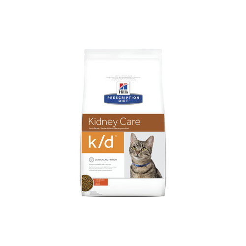 Сухой корм Hill's Prescription Diet k/d Kidney Care with Chicken с курицей диета при лечении заболеваний почек и МКБ для кошек 5кг (4308)
