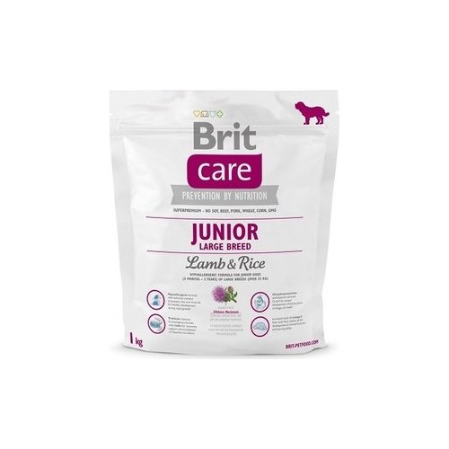 Сухой корм Brit Care Junior Large Breed Lamb & Rice гипоаллергенный с ягненком и рисом для молодых собак крупных пород 1кг (132705)
