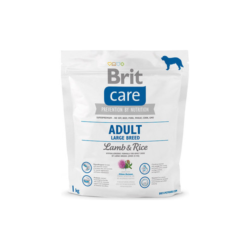 Сухой корм Brit Care Adult Large Breed Lamb & Rice гипоаллергенный с ягненком и рисом для взрослых собак крупных пород 1кг (132714)