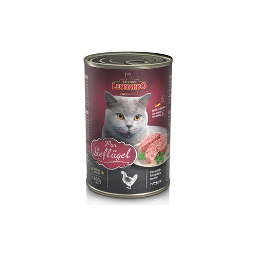 Консервы Leonardo Quality Selection Pure Poultry c птицей для кошек 400г (756229)