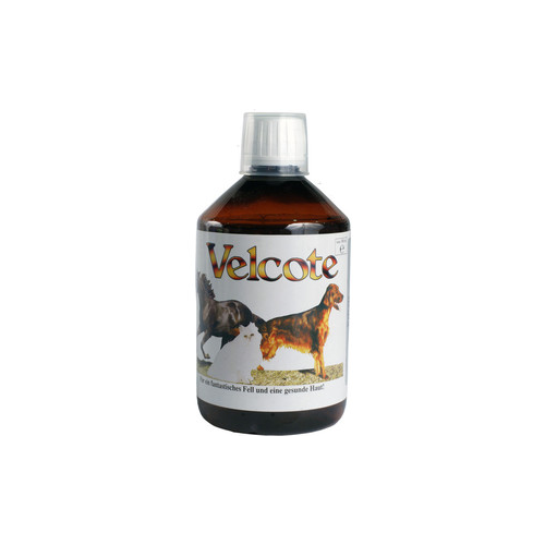 Пищевая добавка Grau Velcote масло для приёма внутрь улучшает состояние кожи и шерсти для собак, кошек и лошадей 500мл (01202)