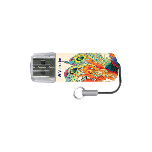 Флеш-диск Verbatim 32Gb Mini Tattoo Edition Phoenix (49898)