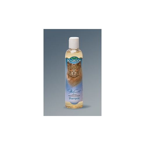 Шампунь-кондиционер BIO-GROOM Silky Cat Protein-Lanolin Shampoo с протеином-ланолином шелковый без слез для кошек 237мл (20008)