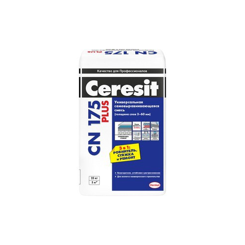 Ровнитель для пола финишный Ceresit CN175 универсальный 25кг