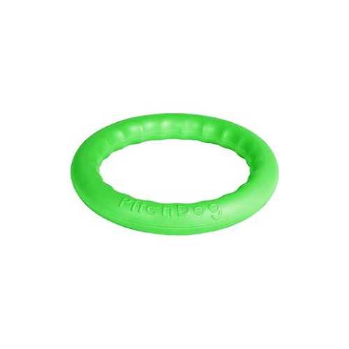 Игрушка PitchDog 30 Любимая игрушка игровое кольцо для аппортировки зеленое для собак 28см
