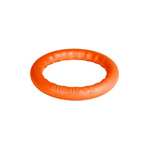 Игрушка PitchDog 30 Любимая игрушка игровое кольцо для аппортировки оранжевое для собак 28см