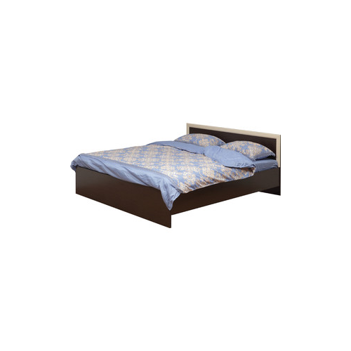 Кровать двойная Олимп 21.53-01 венге/дуб линдберг 160x200
