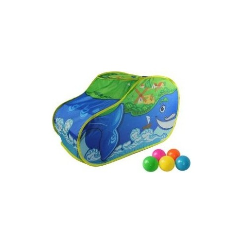 Палатка игровая Наша Игрушка Чудо Кит, в комплекте пластмассовые шарики 20 шт., сумка на молнии