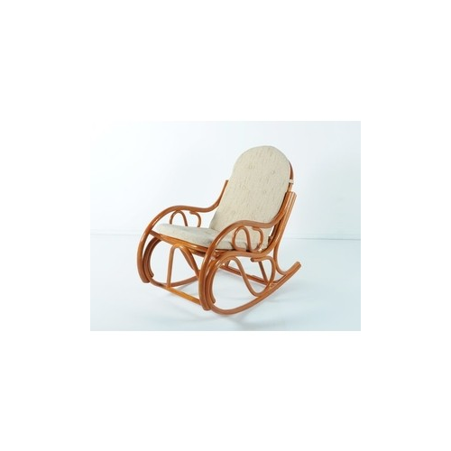 Кресло-качалка с подушкой Vinotti 05/04 коньяк