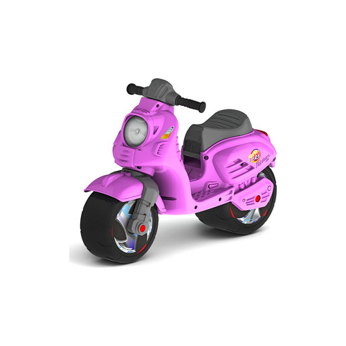 Каталка-мотоцикл RT ОР502 беговел Скутер цвет розовый