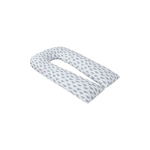 Наволочка к подушке для беременных AmaroBaby U - образная 340х35 (Облака вид серый)