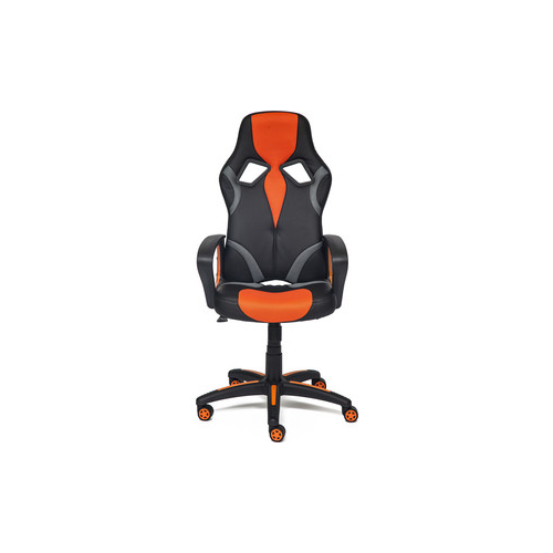 Кресло TetChair RUNNER кож/зам/ткань, черный/оранжевый, 36-6/tw07/tw-12