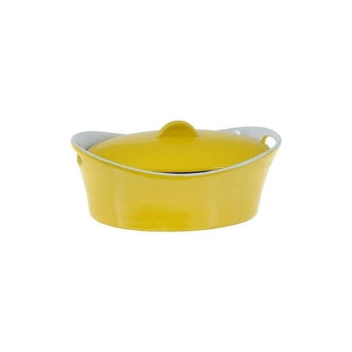 Кастрюля керамическая 1.2 л Appetite Овал желтый (YR100050M-10)