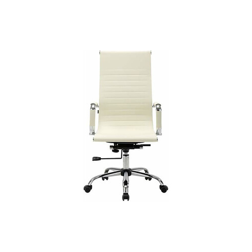 Кресло офисное Brabix Energy EX-509 рециклированная кожа хром бежевое 531166