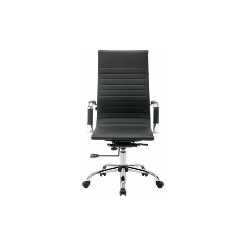 Кресло офисное Brabix Energy EX-509 рециклированная кожа хром черное 530862
