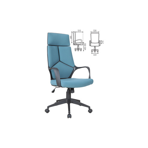Кресло офисное Brabix Prime EX-515 ткань голубое 531568