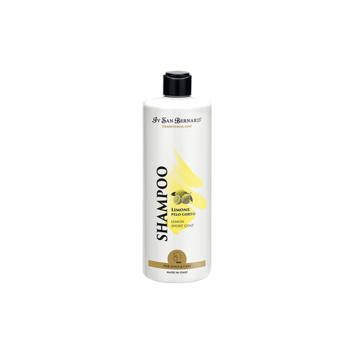Шампунь Iv San Bernard Traditional Line Plus Shampoo Lemon Short Coat SLS Free для короткой шерсти животных 500 мл