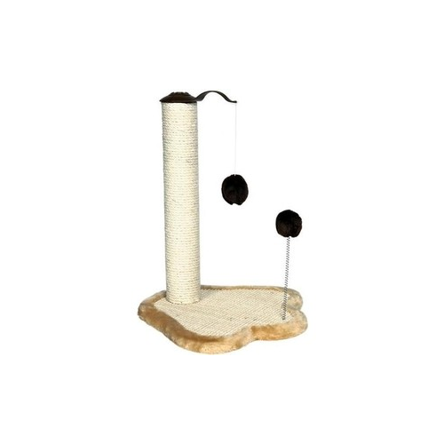 Когтеточка TRIXIE Столбик на подставке с игрушками для кошек 50см (4295)