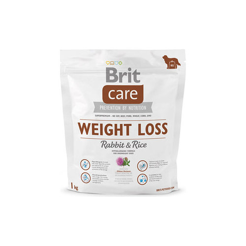 Сухой корм Brit Care Weight Loss Rabbit & Rice гипоаллергенный с кроликом и рисом для собак с избыточным весом 1кг (132738)