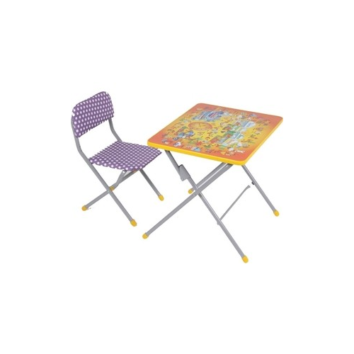 Набор мебели Фея Фея досуг №201 Алфавит оранжевый, (стол+стул)