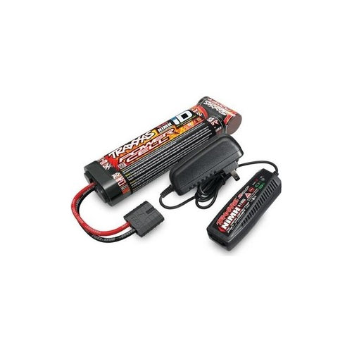 Аккумулятор + зарядное устройство TRAXXAS 7.2V 3000mAh NiMH TRX Plug + Fast Charger 2-amp - TRA2983G