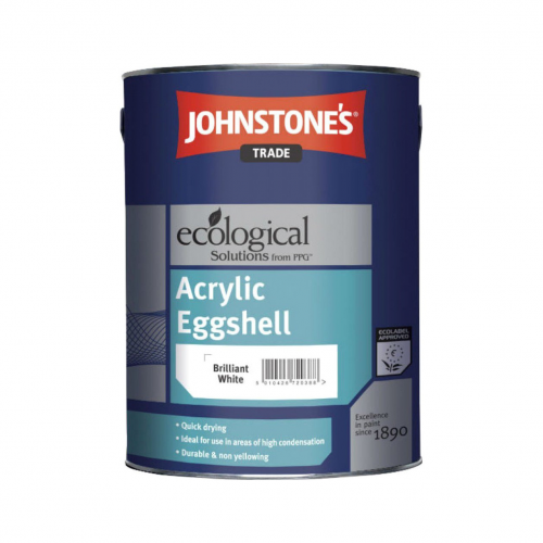 Краска JohnStones Acrilic Eggshell Brilliant White 2,5 л