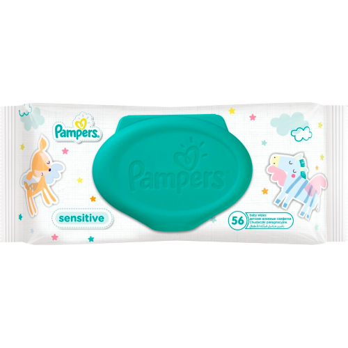 Салфетки влажные Pampers Sensitive 56 шт