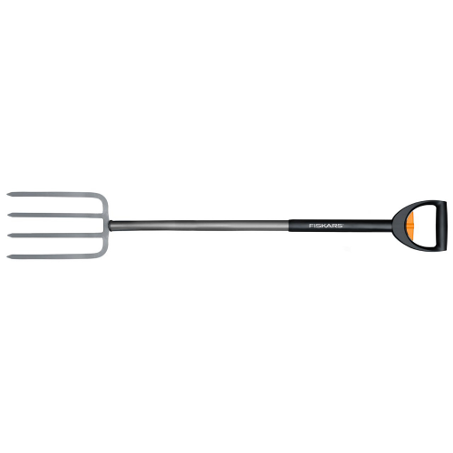 Вилы садовые Fiskars с телескопической ручкой
