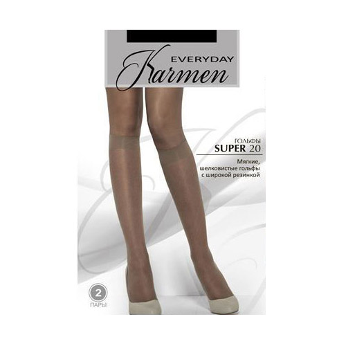 Гольфы Karmen Super 20 Gb nero 2 пары