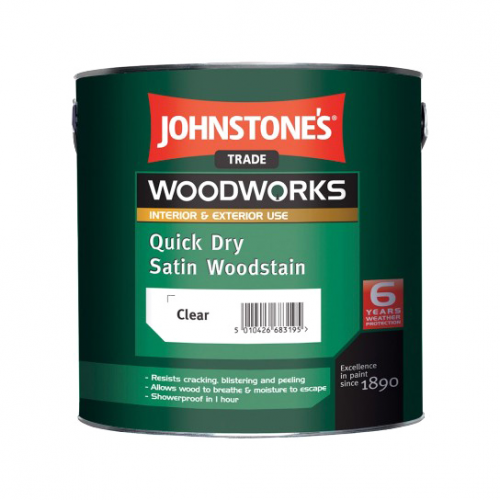 Защитный состав Johnstone's Quick Dry Satin Woodstain Светлый дуб 2,5 л