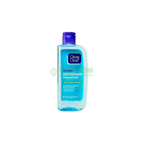 Лосьон Johnson & Johnson Clean&Clear для глубокого очищения лица для чувствительной кожи 200 мл