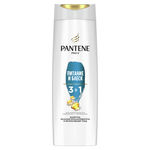 Шампунь и бальзам-ополаскиватель Pantene Pro-V 3 в 1 Питание и блеск 360 мл