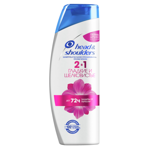 Шампунь Head & Shoulders 2в1 Против перхоти Гладкие и шелковистые 200 мл (HS-81188305)