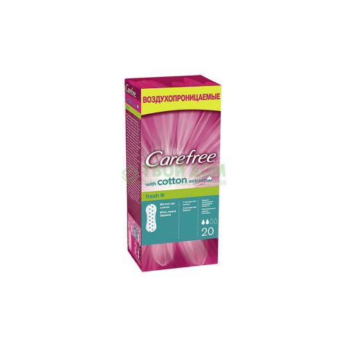 Прокладки Carefree Cotton Fresh Экстракт хлопка 20 шт
