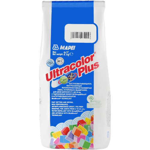 Затирка Mapei Ultracolor Plus №161 Лилово-розовый 2 кг