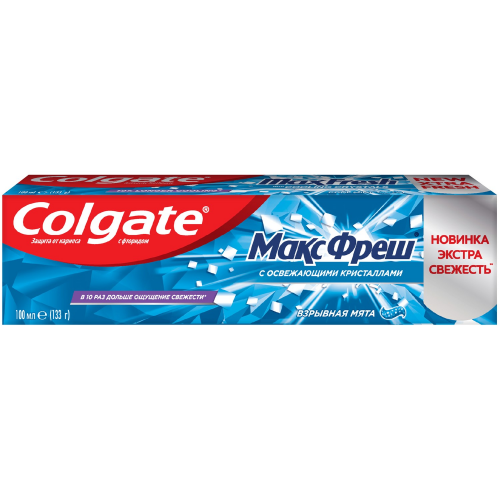 Зубная паста освежающая Colgate Макс Фреш Взрывная Мята 100 мл