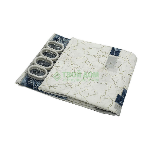 Штора для ванной комнаты Niklen 187 White-Blue