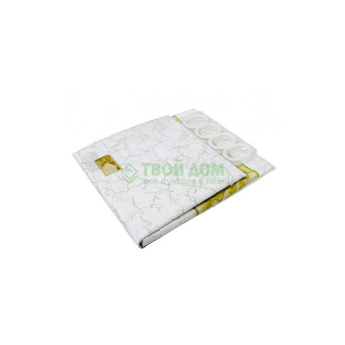 Штора для ванной комнаты Niklen 190 White-Green