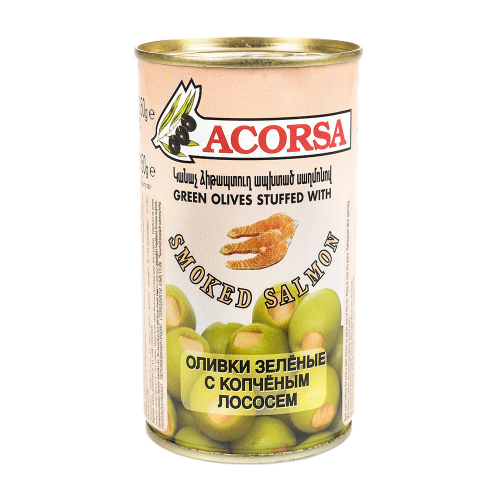 Оливки зеленые Acorsa с лососем 350 г