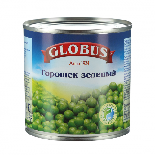 Горошек Globus зеленый 420 г