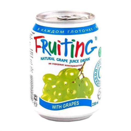 Напиток сокосодержащий Fruiting с целыми виноградинами 238 мл
